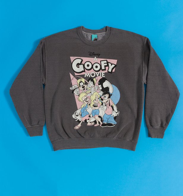 Disney A Goofy Movie Vintage Wash Charcoal Sweater Disney A Goofy Movie Vintage Wash Charcoal Sweater