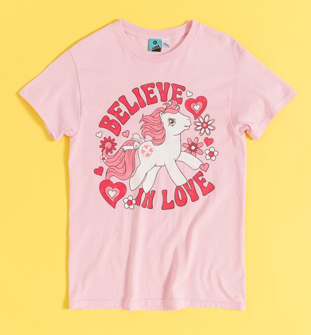 My Little Pony Believe In Love Light Pink T-Shirt My Little Pony Believe In Love Light Pink T-Shirt